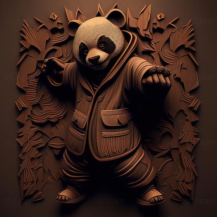 3D model Kung fu panda (STL)